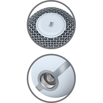 Мікрофон геймінговий HyperX SoloCast, Bi, USB-A, 2м, NGenuity, білий (519T2AA) Мікрофон геймінговий HyperX SoloCast, Bi, USB-A, 2м, NGenuity, білий (519T2AA)