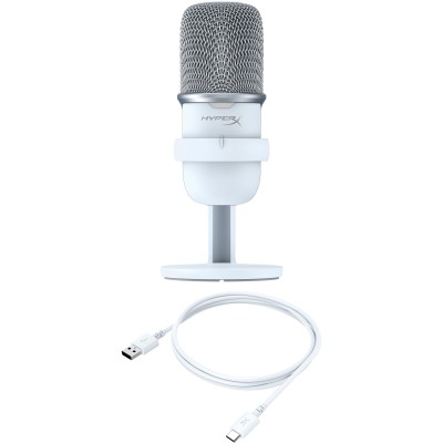 Мікрофон геймінговий HyperX SoloCast, Bi, USB-A, 2м, NGenuity, білий (519T2AA) Мікрофон геймінговий HyperX SoloCast, Bi, USB-A, 2м, NGenuity, білий (519T2AA)