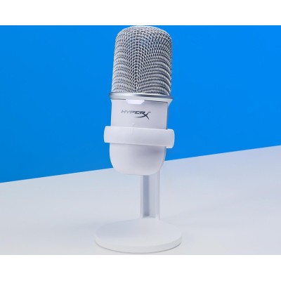 Мікрофон геймінговий HyperX SoloCast, Bi, USB-A, 2м, NGenuity, білий (519T2AA) Мікрофон геймінговий HyperX SoloCast, Bi, USB-A, 2м, NGenuity, білий (519T2AA)