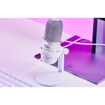 Мікрофон геймінговий HyperX SoloCast, Bi, USB-A, 2м, NGenuity, білий (519T2AA) Мікрофон геймінговий HyperX SoloCast, Bi, USB-A, 2м, NGenuity, білий (519T2AA)