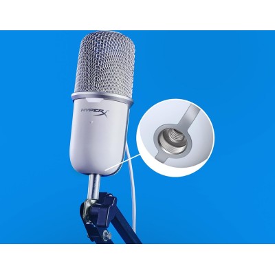 Мікрофон геймінговий HyperX SoloCast, Bi, USB-A, 2м, NGenuity, білий (519T2AA) Мікрофон геймінговий HyperX SoloCast, Bi, USB-A, 2м, NGenuity, білий (519T2AA)