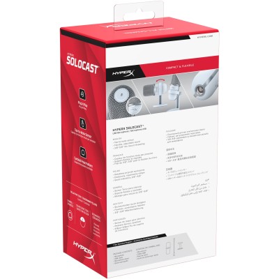 Мікрофон геймінговий HyperX SoloCast, Bi, USB-A, 2м, NGenuity, білий (519T2AA) Мікрофон геймінговий HyperX SoloCast, Bi, USB-A, 2м, NGenuity, білий (519T2AA)