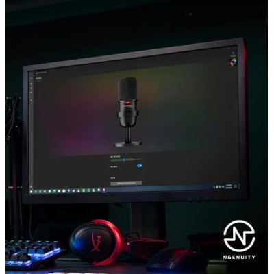 Мікрофон геймінговий HyperX SoloCast, Bi, USB-A, 2м, NGenuity, чорний (4P5P8AA) Мікрофон геймінговий HyperX SoloCast, Bi, USB-A, 2м, NGenuity, чорний (4P5P8AA)