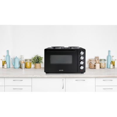 Міні піч Gorenje, 30л, 52x32х40.5см, 2 електричні конф., чорний (OM30GBX) Міні піч Gorenje, 30л, 52x32х40.5см, 2 електричні конф., чорний (OM30GBX)