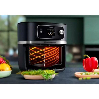 Мультипіч Philips Combi XXL Connected, 2200Вт, чаша-8.3л, сенсорне керув., пластик, чорний (HD9880/90)