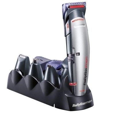Набір для стрижки Babyliss, для голови, вусів, бороди,носа і тіла, мережа+акум., насадок-10, сріблястий (E837E) Набір для стрижки Babyliss, для голови, вусів, бороди,носа і тіла, мережа+акум., насадок-10, сріблястий (E837E)