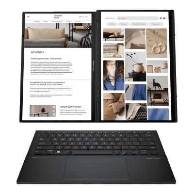 Ноутбук ASUS Zenbook Duo UX8406CA-QL048W 14" FHD OLED, Intel Ultra 9 285H, 32GB, F2TB, UMA, Win11, Сірий