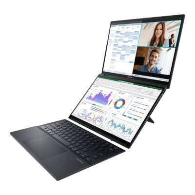 Ноутбук ASUS Zenbook Duo UX8406CA-QL048W 14" FHD OLED, Intel Ultra 9 285H, 32GB, F2TB, UMA, Win11, Сірий