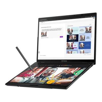 Ноутбук ASUS Zenbook Duo UX8406CA-QL048W 14" FHD OLED, Intel Ultra 9 285H, 32GB, F2TB, UMA, Win11, Сірий