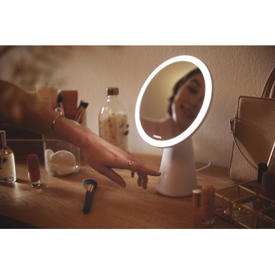 Світильник дзеркало косметичне з акумулятором Philips Mirror 4.5Вт 5000/4000/3000K 3000мА•год димується USB-A > USB-C білий Світильник дзеркало косметичне з акумулятором Philips Mirror 4.5Вт 5000/4000/3000K 3000мА•год димується USB-A > USB-C білий