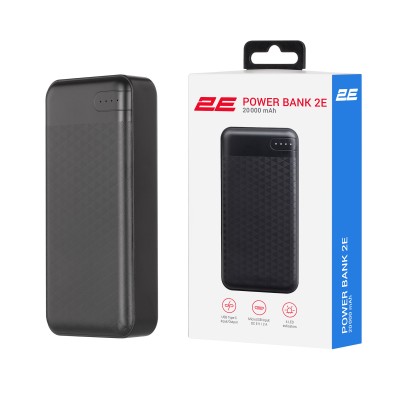 Акумулятор портативний літій-іонний Power Bank 2E 20000мА·год, PD, QC 18Вт, чорний (2E-PB2004PD-BLACK) Акумулятор портативний літій-іонний Power Bank 2E 20000мА·год, PD, QC 18Вт, чорний (2E-PB2004PD-BLACK)