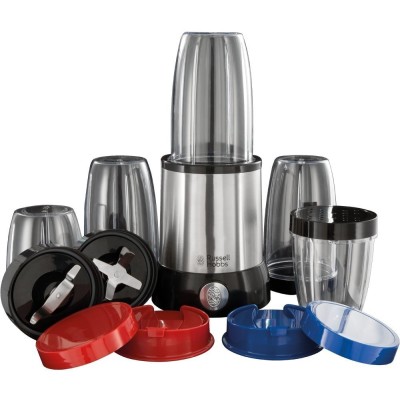 Блендер Russell Hobbs стаціонарний Nutri Boost 700Вт, чаша-700мл, чопер 300мл, чорно-сріблястий (23180-56) Блендер Russell Hobbs стаціонарний Nutri Boost 700Вт, чаша-700мл, чопер 300мл, чорно-сріблястий (23180-56)