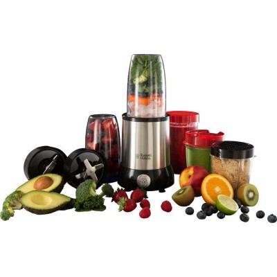 Блендер Russell Hobbs стаціонарний Nutri Boost 700Вт, чаша-700мл, чопер 300мл, чорно-сріблястий (23180-56) Блендер Russell Hobbs стаціонарний Nutri Boost 700Вт, чаша-700мл, чопер 300мл, чорно-сріблястий (23180-56)