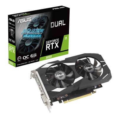 Відеокарта ASUS GeForce RTX 3050 6GB GDDR6 DUAL OC DUAL-RTX3050-O6G (90YV0K60-M0NA00) Відеокарта ASUS GeForce RTX 3050 6GB GDDR6 DUAL OC DUAL-RTX3050-O6G (90YV0K60-M0NA00)