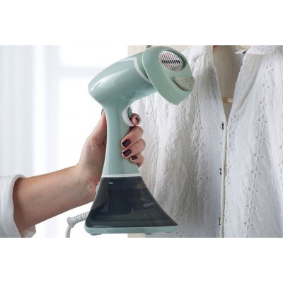 Відпарювач Russell Hobbs компактний Steam Genie Essential, 1600Вт, 220мл, паровий удар -22гр, постійна пара - 9гр, нерж. сталь, 