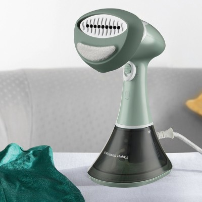 Відпарювач Russell Hobbs компактний Steam Genie Essential, 1600Вт, 220мл, паровий удар -22гр, постійна пара - 9гр, нерж. сталь, 