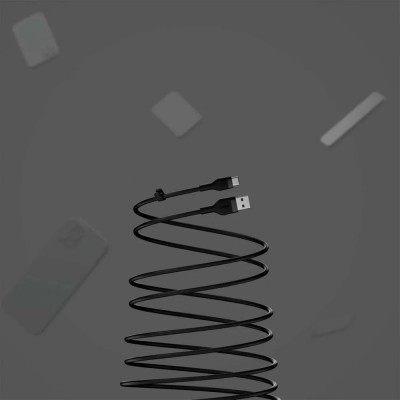 Кабель USB-A > USB-C заряджання/синхронізації Belkin 1м, 15Вт, Type-C, силіконовий з кліпсою, чорний (CAB008BT1MBK) Кабель USB-A > USB-C заряджання/синхронізації Belkin 1м, 15Вт, Type-C, силіконовий з кліпсою, чорний (CAB008BT1MBK)