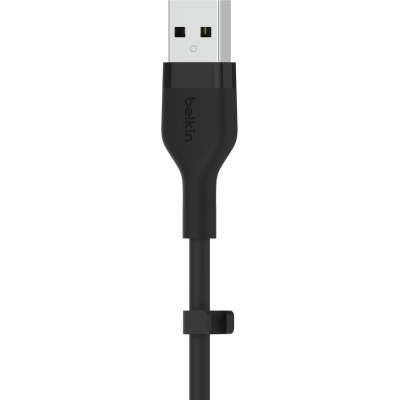 Кабель USB-A > USB-C заряджання/синхронізації Belkin 1м, 15Вт, Type-C, силіконовий з кліпсою, чорний (CAB008BT1MBK) Кабель USB-A > USB-C заряджання/синхронізації Belkin 1м, 15Вт, Type-C, силіконовий з кліпсою, чорний (CAB008BT1MBK)