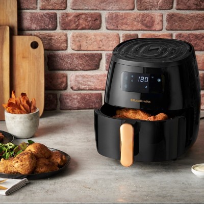 Мультипіч Russell Hobbs SatisFry Air Large, 1650Вт, чаша-5л, сенсорне керув., алюміній/пластик, чорно-мідний (26510-56) Мультипіч Russell Hobbs SatisFry Air Large, 1650Вт, чаша-5л, сенсорне керув., алюміній/пластик, чорно-мідний (26510-56)