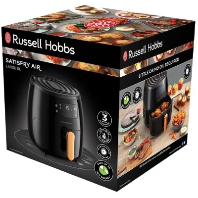 Мультипіч Russell Hobbs SatisFry Air Large, 1650Вт, чаша-5л, сенсорне керув., алюміній/пластик, чорно-мідний (26510-56) Мультипіч Russell Hobbs SatisFry Air Large, 1650Вт, чаша-5л, сенсорне керув., алюміній/пластик, чорно-мідний (26510-56)