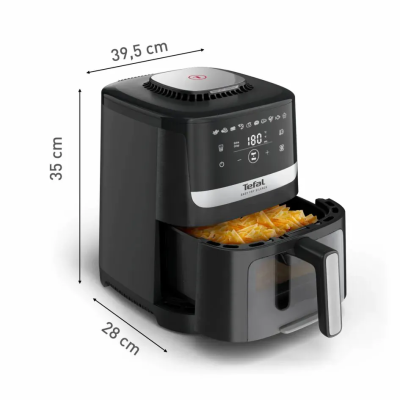 Мультипіч Tefal Easy Fry Silence Vision, 1670Вт, чаша-5л, сенсорне керув., 10 програм, з віконцем, пластик, чорний (EY5568E0) Мультипіч Tefal Easy Fry Silence Vision, 1670Вт, чаша-5л, сенсорне керув., 10 програм, з віконцем, пластик, чорний (EY5568E0)