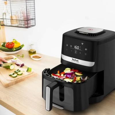 Мультипіч Tefal Easy Fry Silence Vision, 1670Вт, чаша-5л, сенсорне керув., 10 програм, з віконцем, пластик, чорний (EY5568E0) Мультипіч Tefal Easy Fry Silence Vision, 1670Вт, чаша-5л, сенсорне керув., 10 програм, з віконцем, пластик, чорний (EY5568E0)