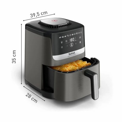 Мультипіч Tefal Easy Fry Silence, 1670Вт, чаша-5л, сенсорне керув., 10 програм, пластик, темно сірий-чорний (EY551HE0)