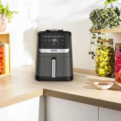 Мультипіч Tefal Easy Fry Silence, 1670Вт, чаша-5л, сенсорне керув., 10 програм, пластик, темно сірий-чорний (EY551HE0)