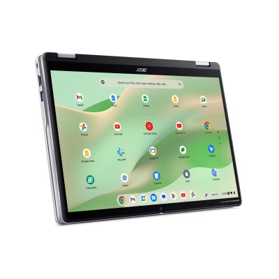 Ноутбук Acer Chromebook Spin CP314-2HN 14" WUXGA IPS Touch, Intel i3-N305, 8GB, F256GB, UMA, ChromeOS, сріблястий (NX.KYJEU.001) Ноутбук Acer Chromebook Spin CP314-2HN 14" WUXGA IPS Touch, Intel i3-N305, 8GB, F256GB, UMA, ChromeOS, сріблястий (NX.KYJEU.001)