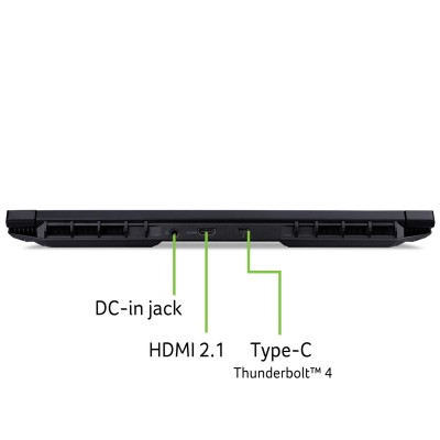 Ноутбук Acer Nitro V 16 ANV16-71 16" WUXGA IPS, Intel i7-14650HX, 16GB, F1TB, NVD4050-6, Lin, чорний (NH.QTREU.004)