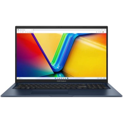Ноутбук ASUS Vivobook 17 X1704VA-AU755 17.3" FHD IPS, Intel i3-1315U, 16GB, F512GB, UMA, NoOS, Блакитний (90NB10V2-M00V30)