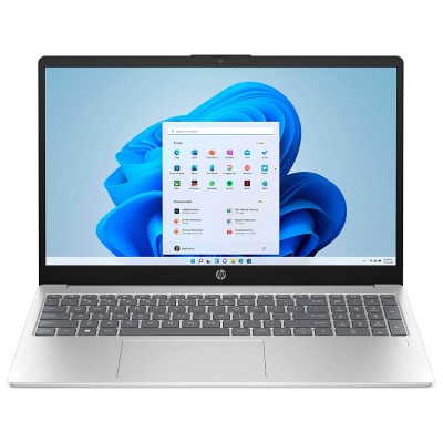 Ноутбук HP 15-fc0000ua 15.6" FHD IPS AG, AMD R5-7520U, 16GB, F1024GB, UMA, DOS, сріблястий (825G2EA)