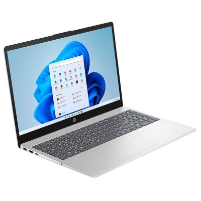 Ноутбук HP 15-fd0022ua 15.6" FHD IPS AG, Intel i7-1355U, 16GB, F1024GB, UMA, DOS, сріблястий (826V0EA)