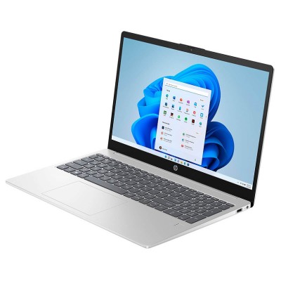Ноутбук HP 15-fd0022ua 15.6" FHD IPS AG, Intel i7-1355U, 16GB, F1024GB, UMA, DOS, сріблястий (826V0EA)