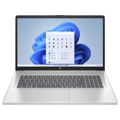 Ноутбук HP 17-cp3000ua 17.3" FHD IPS AG, AMD R7-7730U, 16GB, F1024GB, UMA, Win11, сріблястий (9H8R0EA)