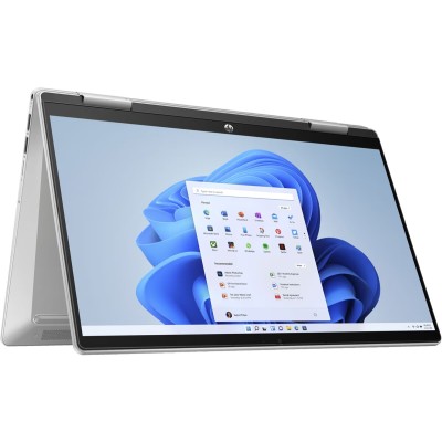 Ноутбук HP Pavilion x360 14-ek1003ua 14" FHD IPS Touch, Intel i3-1315U, 8GB, F256GB, UMA, DOS, сріблястий (826T1EA)