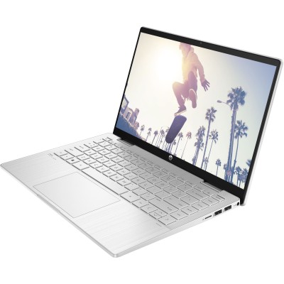 Ноутбук HP Pavilion x360 14-ek2007ua 14" FHD IPS Touch, Intel 3-100U, 8GB, F512GB, UMA, DOS, сріблястий (BV5S4EA)