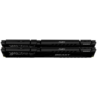 Пам'ять ПК Kingston DDR5 16GB KIT (8GBx2) 6000 FURY Beast Black EXPO (KF560C36BBEK2-16)