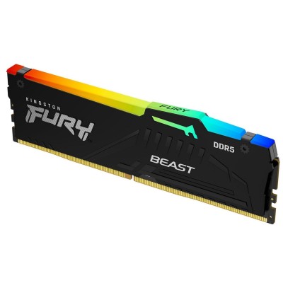 Пам'ять ПК Kingston DDR5 32GB 5200 FURY Beast RGB (KF552C40BB2A-32) Пам'ять ПК Kingston DDR5 32GB 5200 FURY Beast RGB (KF552C40BB2A-32)