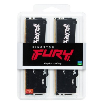Пам'ять ПК Kingston DDR5 64GB KIT (32GBx2) 5200 FURY Beast RGB (KF552C40BB2AK2-64)