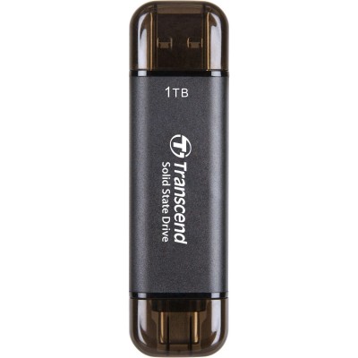 Портативний SSD Transcend 1TB USB 3.1 Gen 2 Type-A + Type-C ESD310 Чорний (TS1TESD310C) Портативний SSD Transcend 1TB USB 3.1 Gen 2 Type-A + Type-C ESD310 Чорний (TS1TESD310C)