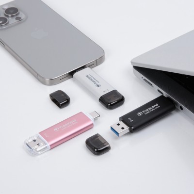 Портативний SSD Transcend 1TB USB 3.1 Gen 2 Type-A + Type-C ESD310 Чорний (TS1TESD310C) Портативний SSD Transcend 1TB USB 3.1 Gen 2 Type-A + Type-C ESD310 Чорний (TS1TESD310C)