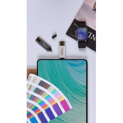Портативний SSD Transcend 1TB USB 3.1 Gen 2 Type-A + Type-C ESD310 Чорний (TS1TESD310C) Портативний SSD Transcend 1TB USB 3.1 Gen 2 Type-A + Type-C ESD310 Чорний (TS1TESD310C)