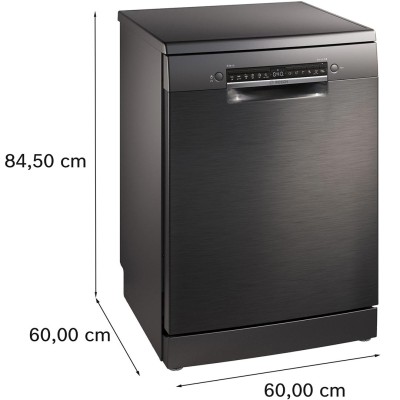 Посудомийна машина Bosch, 12компл., A++, 60см, дисплей, чорний (SMS4IKC62T)