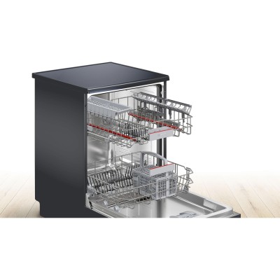 Посудомийна машина Bosch, 12компл., A++, 60см, дисплей, чорний (SMS4IKC62T)