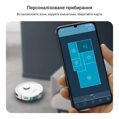 Робот-пилосос Rowenta миючий X-PLORER Serie 90+, 6000ПаВт, h=9.7см, 0.26л, конт пил -0.29л, автон. робота до 270хв, білий (RR879 Робот-пилосос Rowenta миючий X-PLORER Serie 90+, 6000ПаВт, h=9.7см, 0.26л, конт пил -0.29л, автон. робота до 270хв, білий (RR879