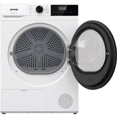 Сушильна машина Gorenje DHNE82/P тепловий насос, 8кг, А++, 60см, дисплей, білий (DHNE82P)