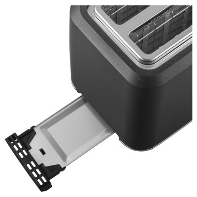 Тостер Sencor 1080Вт, підігрів, розморожування, сенс. керування, LED, пластик, чорний (STS0600BK) Тостер Sencor 1080Вт, підігрів, розморожування, сенс. керування, LED, пластик, чорний (STS0600BK)