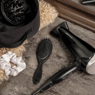 Фен Remington Style Edition, 2200Вт, 3 режими, іоніз-я, хол. обдув, дифузор, гребінець, резинка, кейс, чорно-сірий (D3171GP)