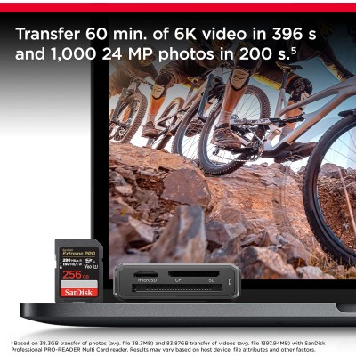 Карта пам'яті SanDisk SD 256GB C10 UHS-II U3 R280/W150MB/s Extreme Pro V60 (SDSDXEP-256G-GN4IN)